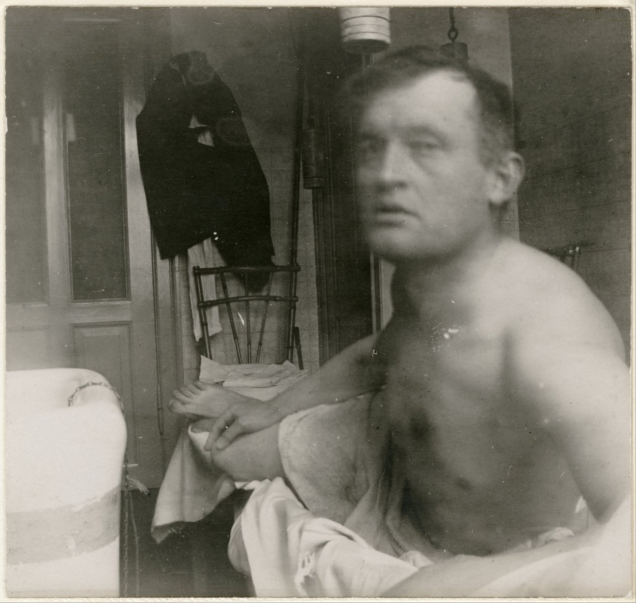 Selbstporträt „à la Marat“ von Edvard Munch