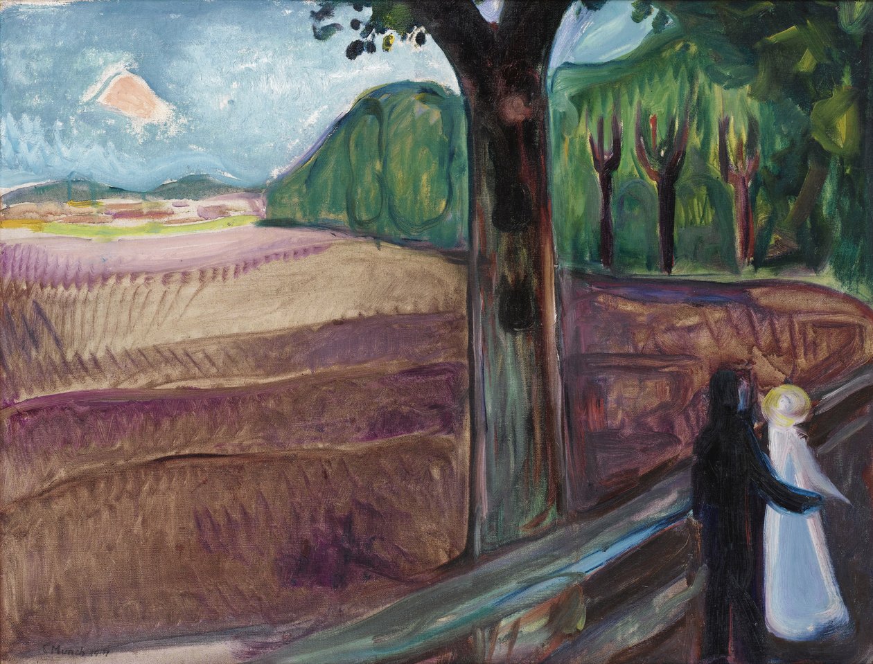Sommernacht, 1917 von Edvard Munch