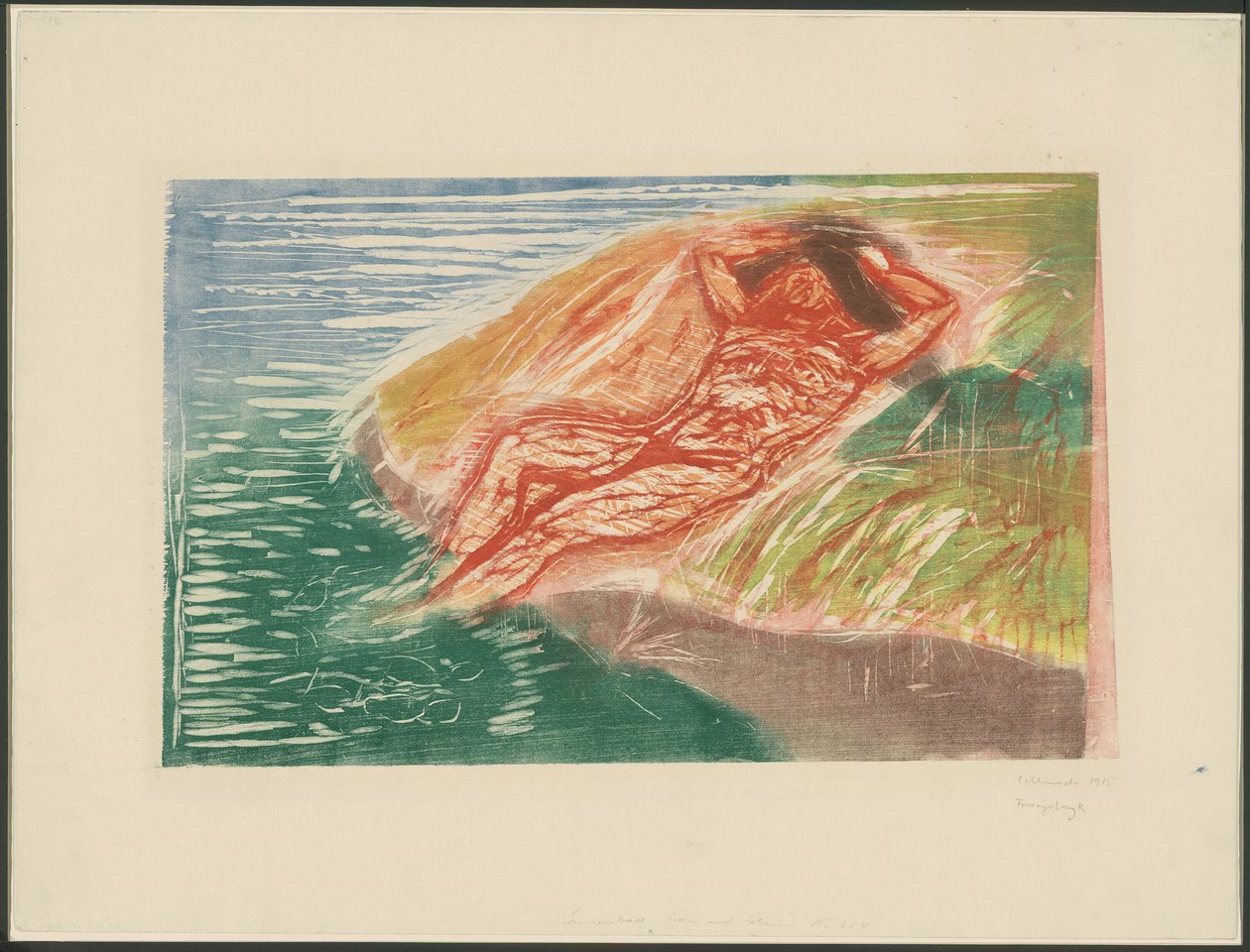 Sonnenbaden I von Edvard Munch