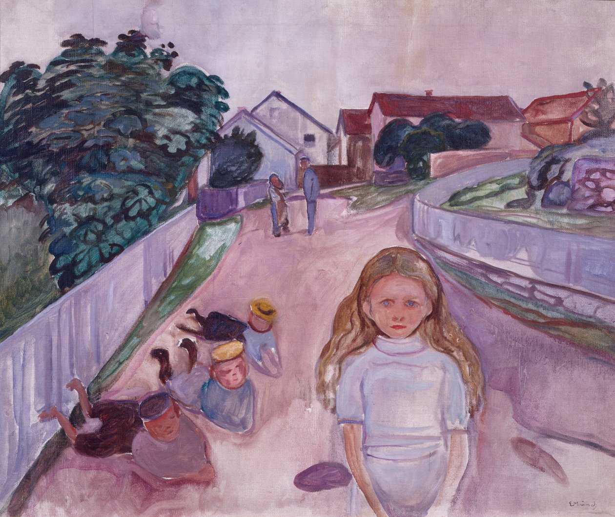 Sonniger Tag in Åsgårdstrand von Edvard Munch