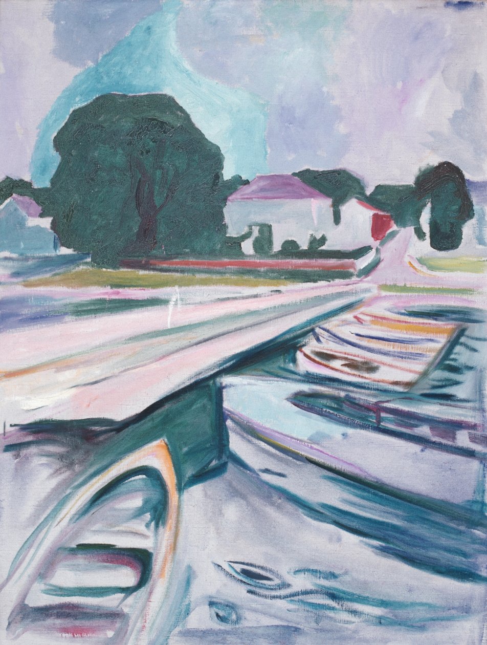 Die Brücke in Aasgaardstrand von Edvard Munch