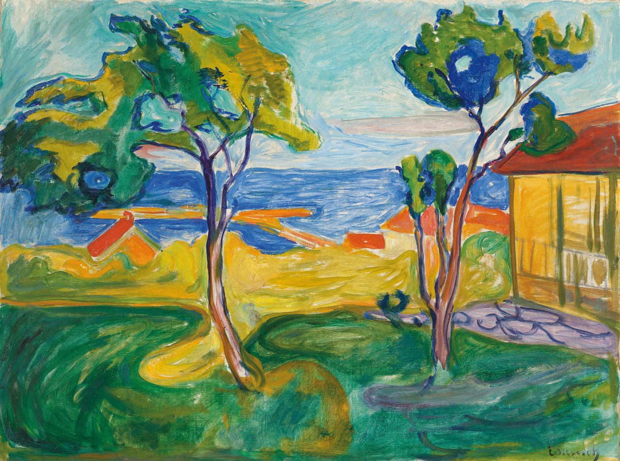 Der Garten in Asgardstrand von Edvard Munch