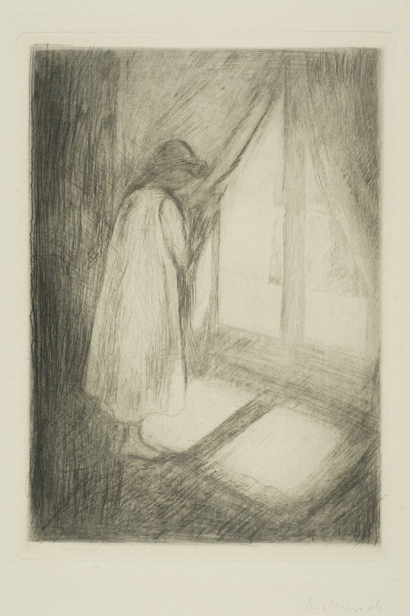 Das Mädchen am Fenster von Edvard Munch