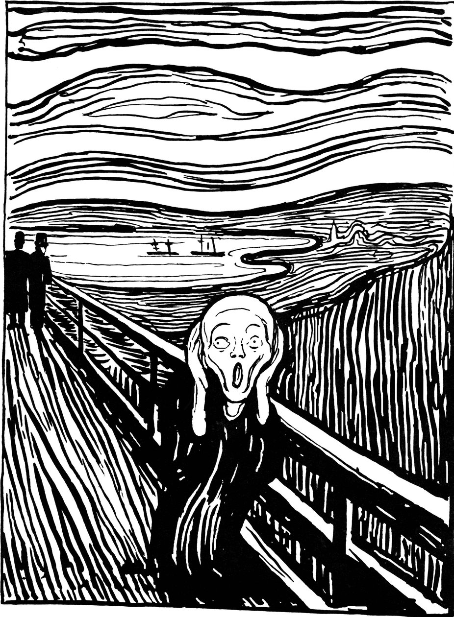 Der Schrei, 1895 von Edvard Munch