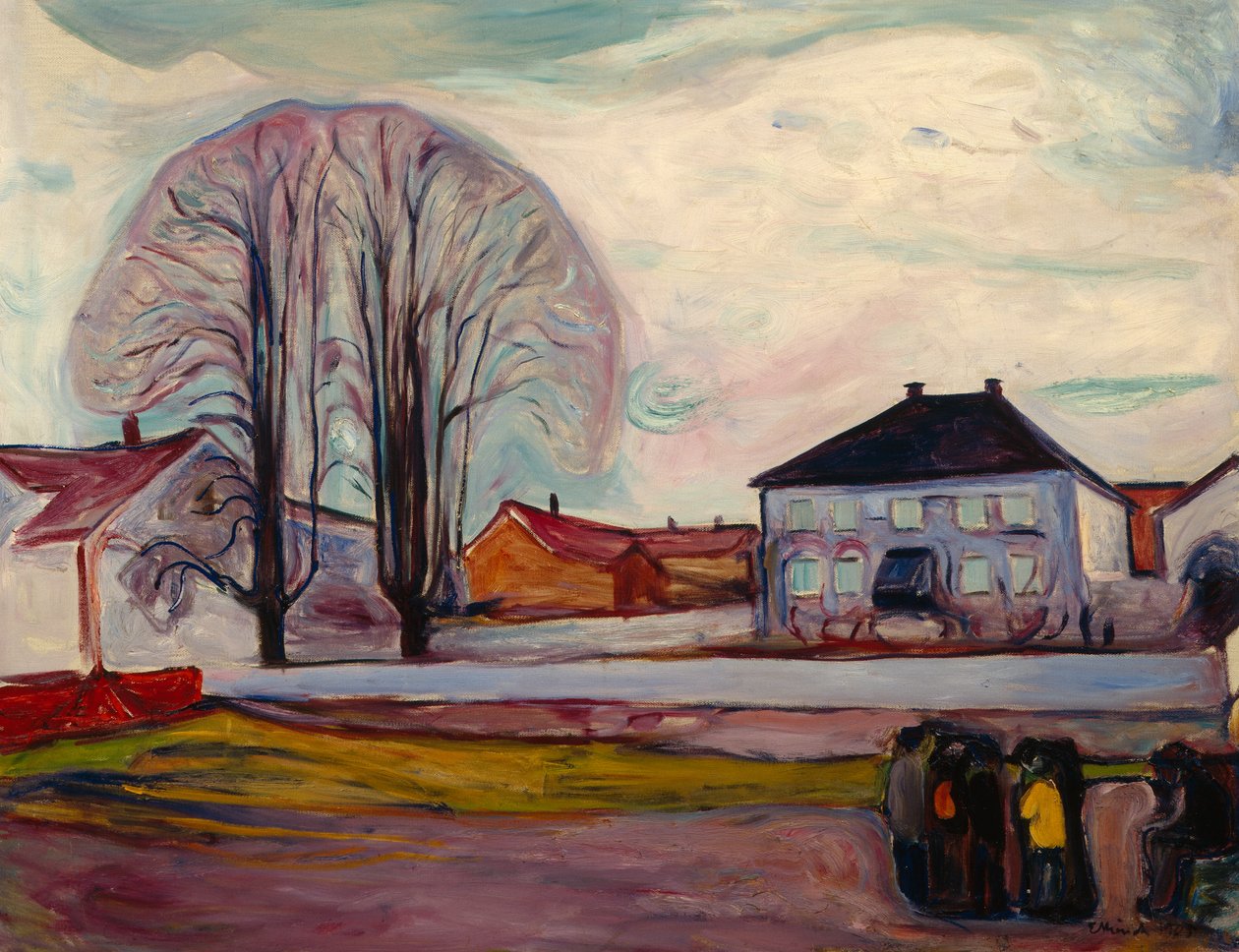 Das Haus am Strand von Edvard Munch