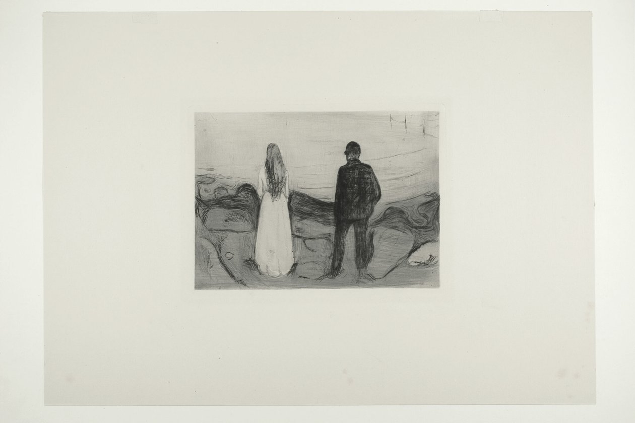 Zwei Menschen. Die Einsamen von Edvard Munch