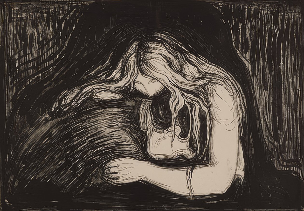 Vampir II von Edvard Munch