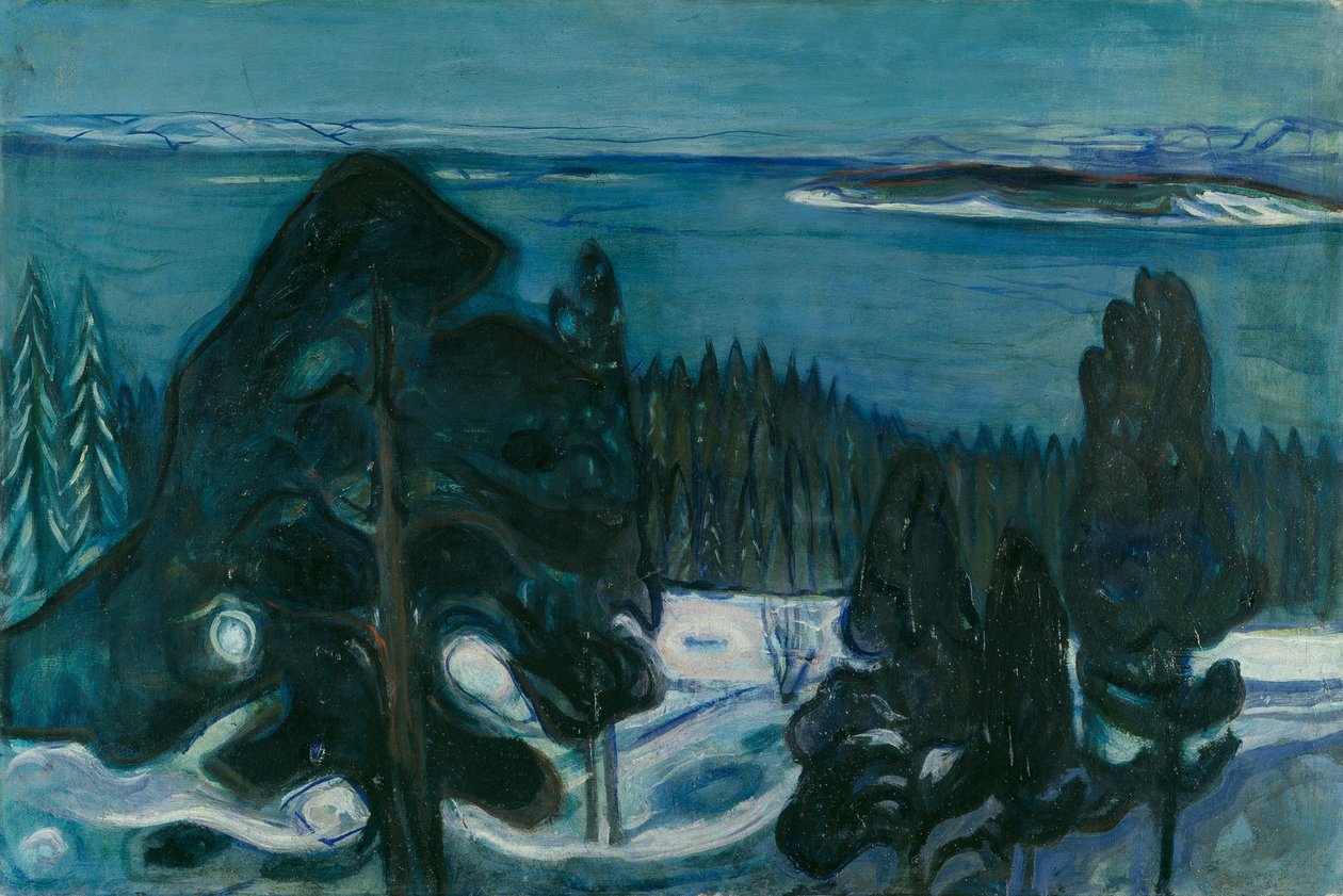 Winternacht von Edvard Munch