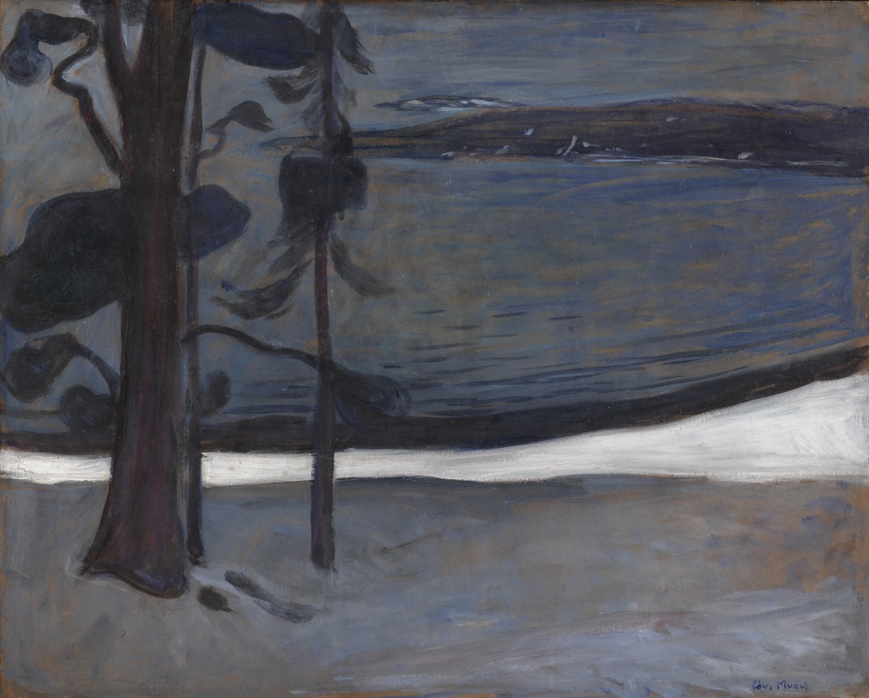Winter in Nordstrand von Edvard Munch