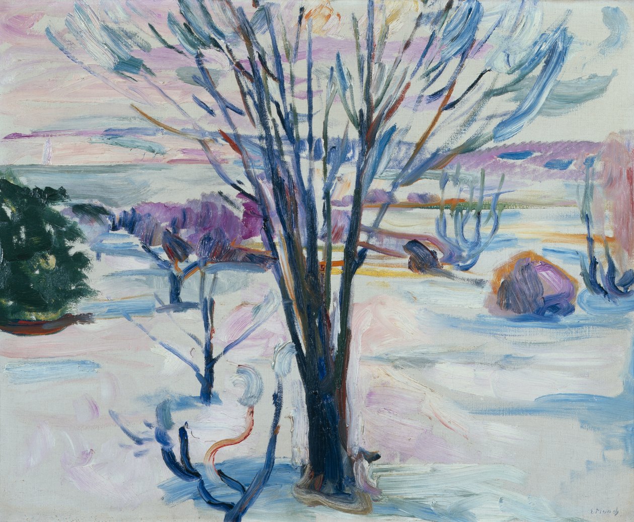 Winterlandschaft von Jeløya von Edvard Munch