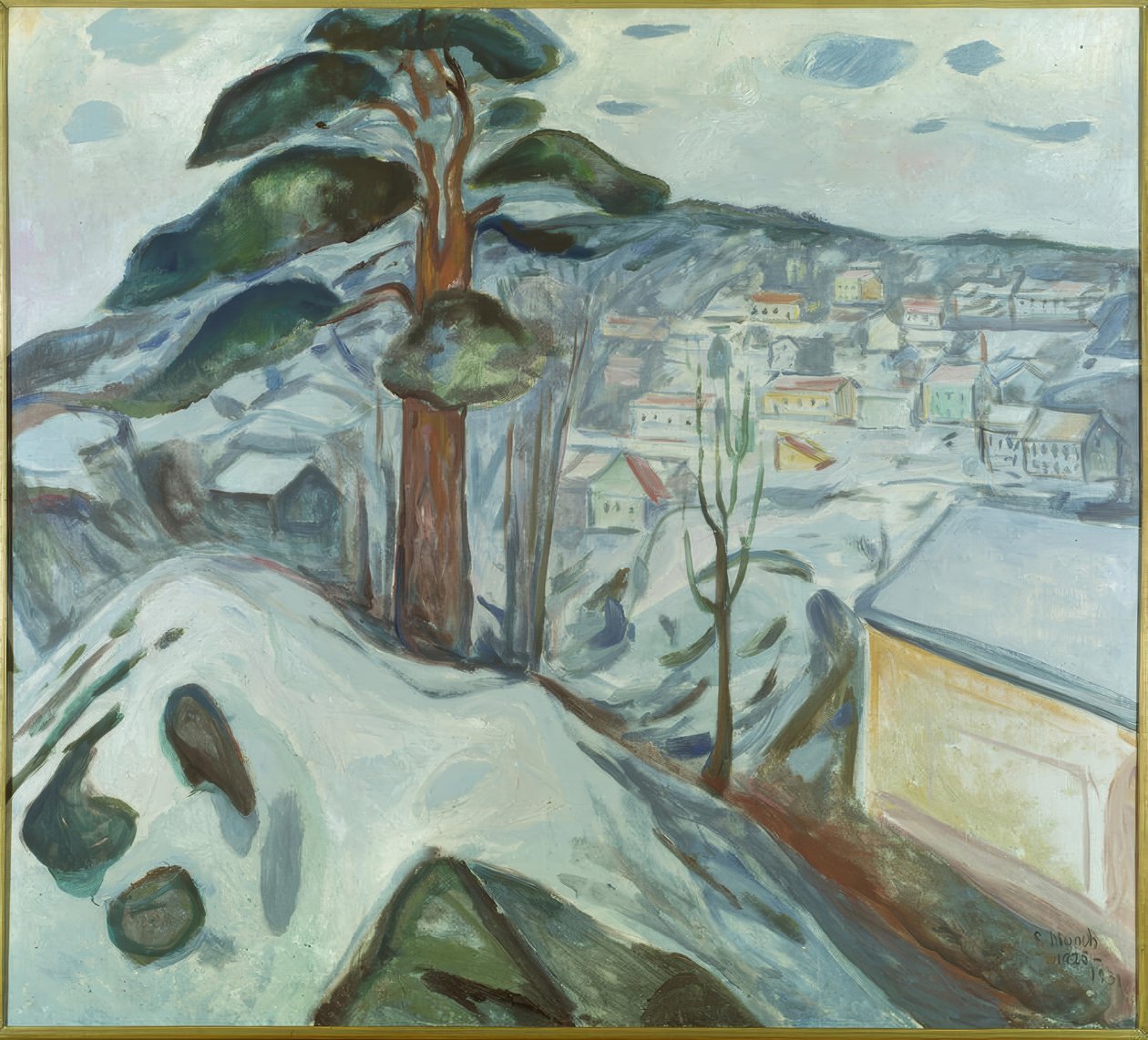 Winterlandschaft in Kragerø von Edvard Munch