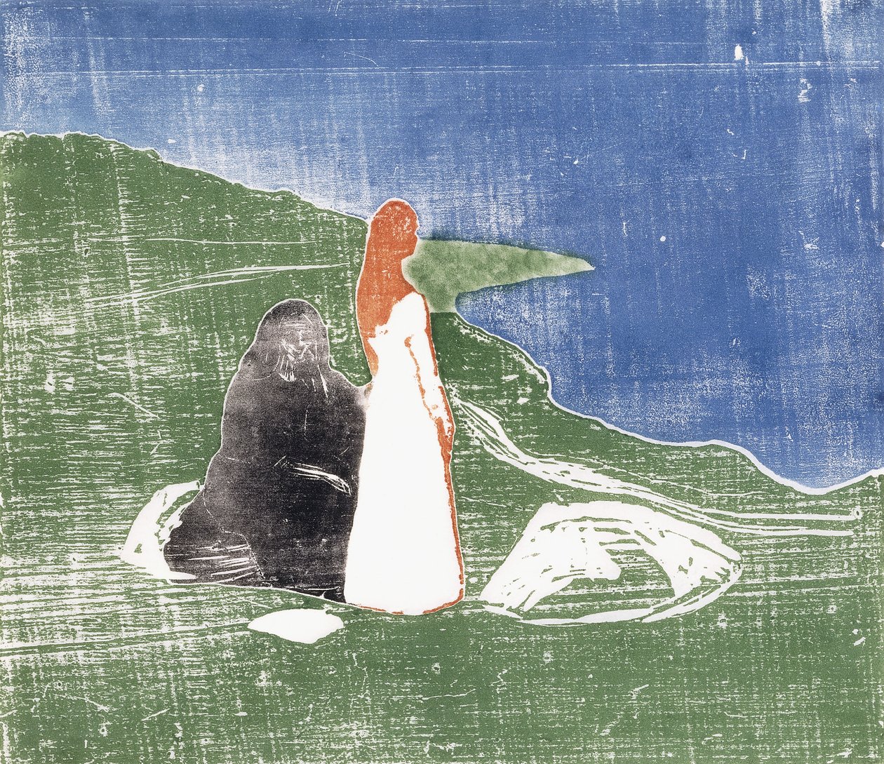 Frauen am Strand von Edvard Munch