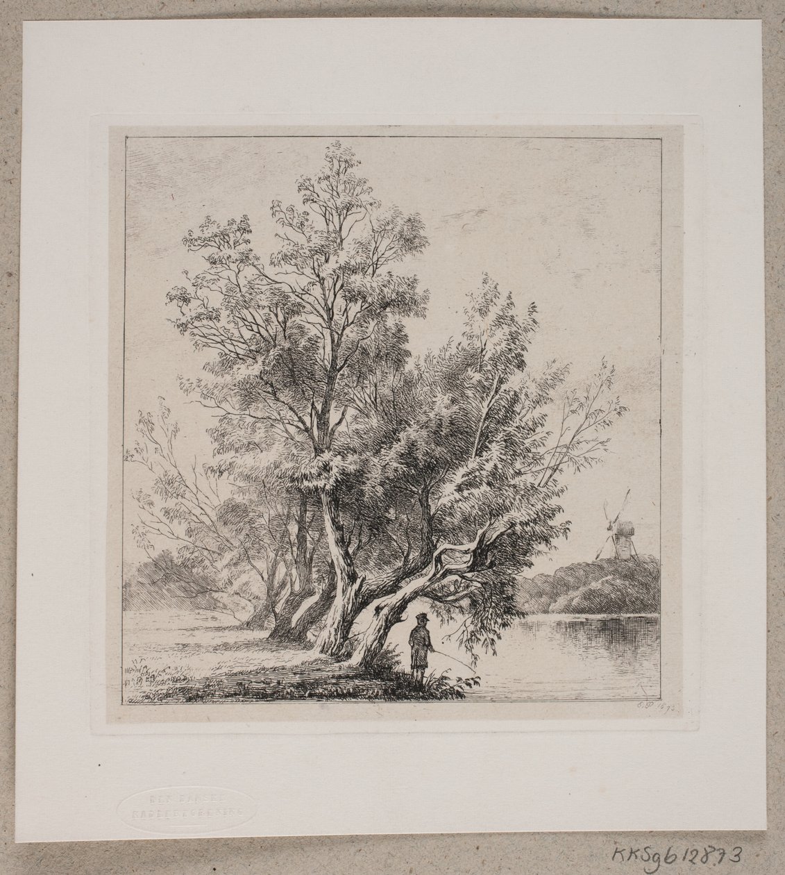 Weidenbäume am Stadtgraben von Edvard Petersen