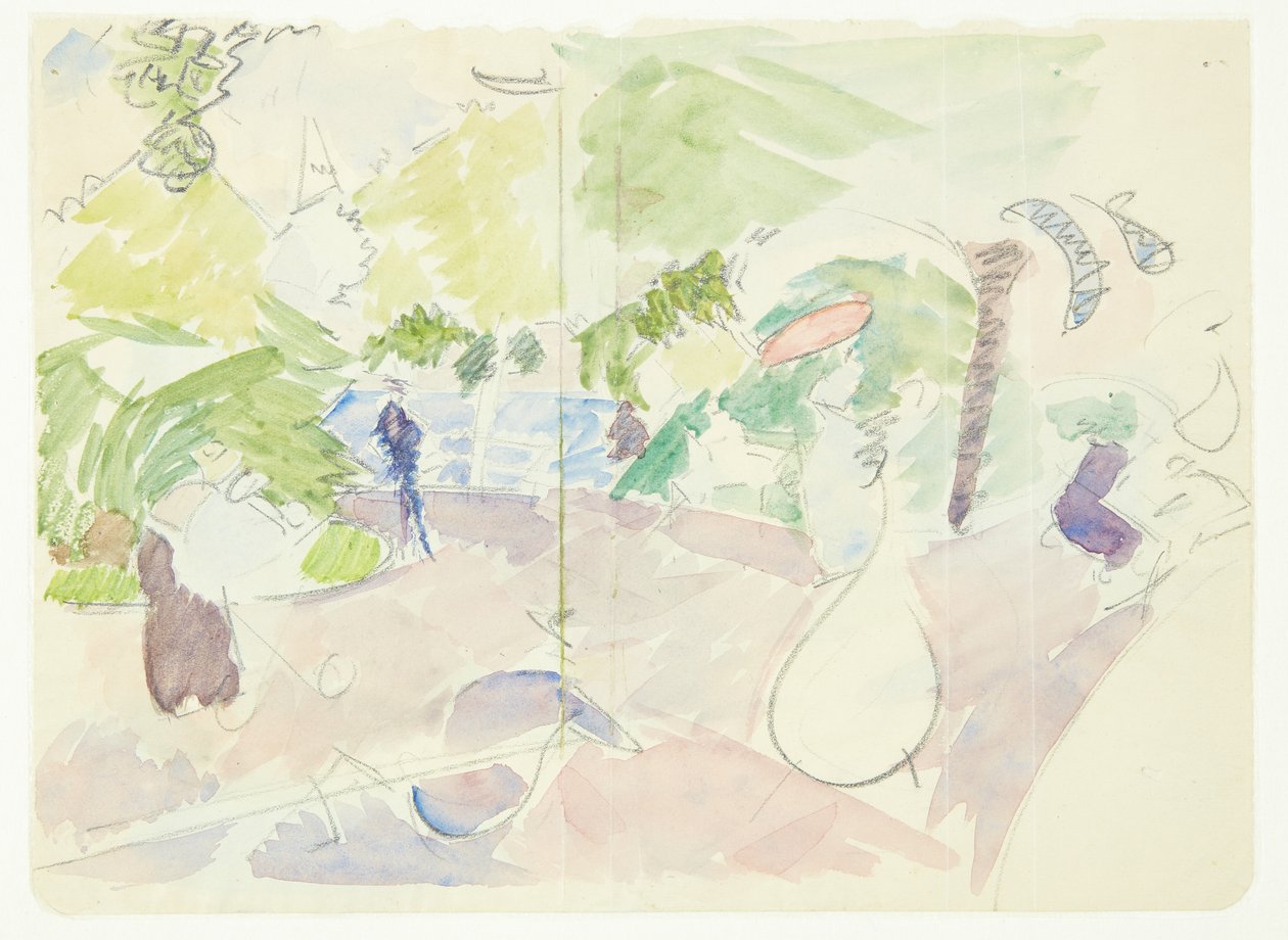 Farbstudie für das Langelinie-Bild von Edvard Weie