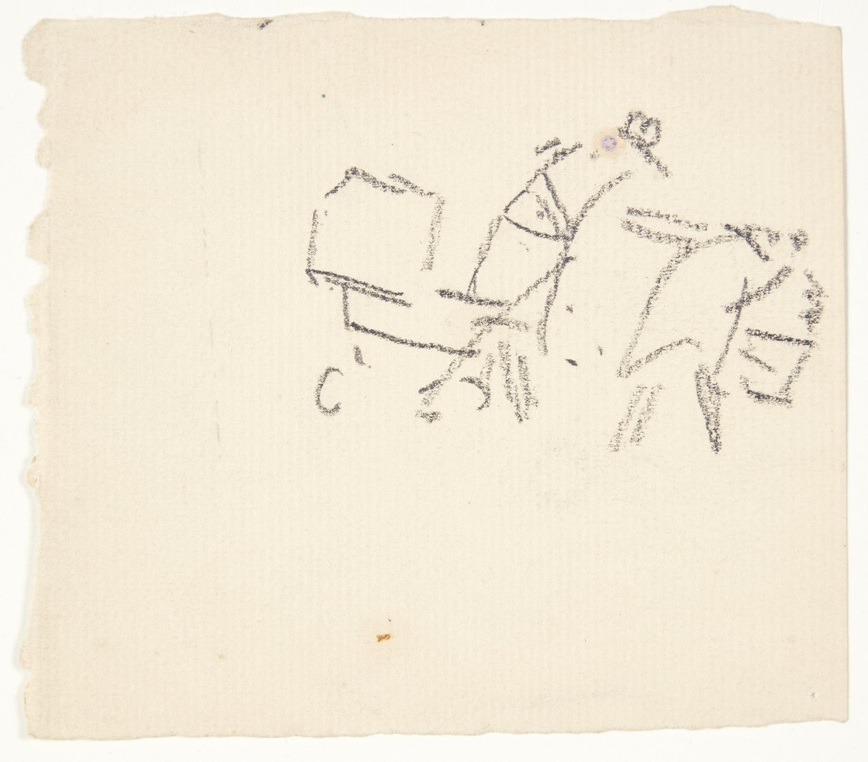 Figurenstudien für das Langelinje-Bild von Edvard Weie
