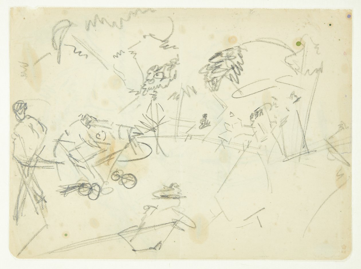 Kompositionsstudie zum Langelinie-Bild von Edvard Weie