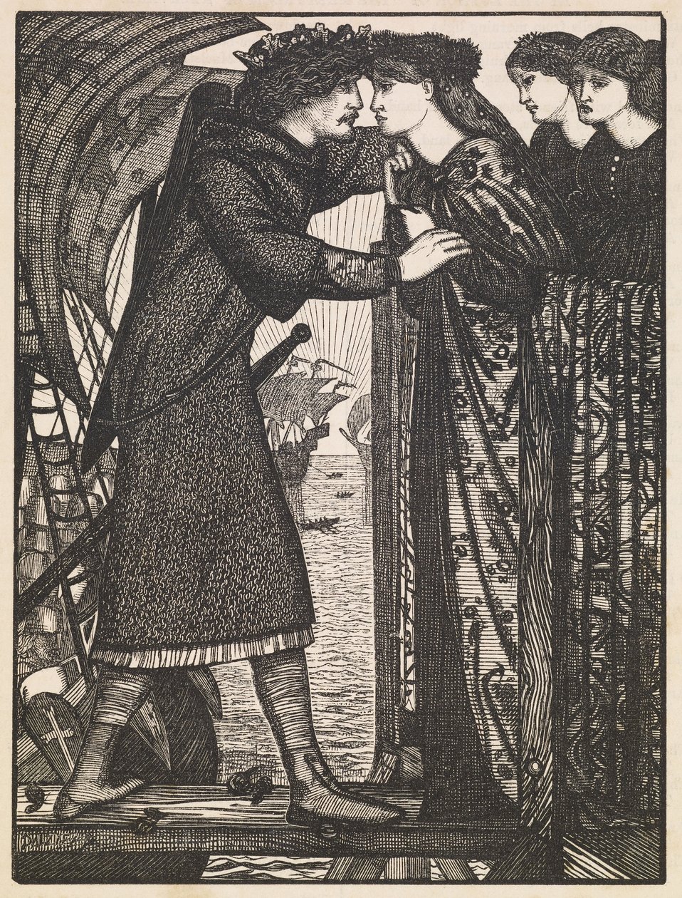 König Sigurd der Kreuzfahrer von Edward Burne Jones