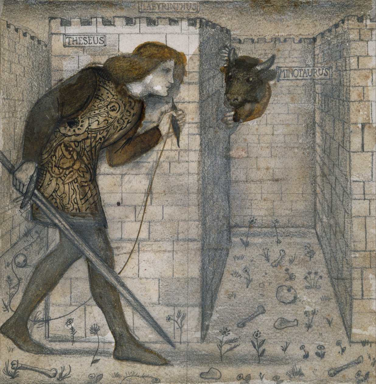Fliesendesign von Edward Burne Jones