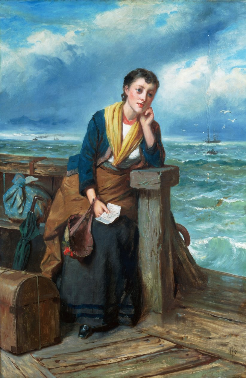 Der Auswanderer, ca. 1860 von Edward Charles Barnes