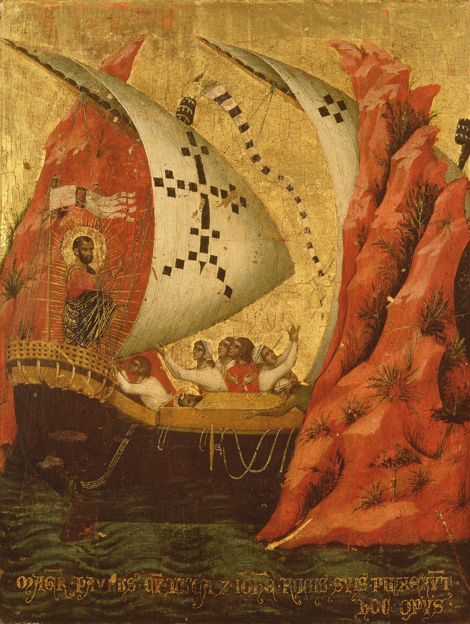 Landschaft mit Figuren in einem Boot von Edward Williams