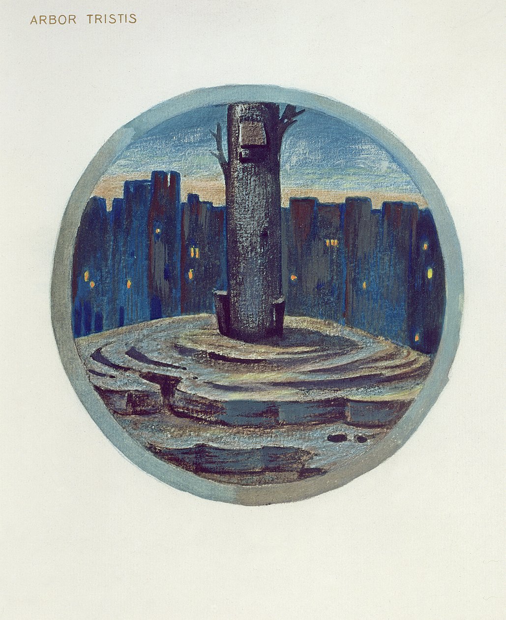 Blumenbuch Illustration: XXVIII. Arbor Tristis, 1905 von Edward Burne Jones