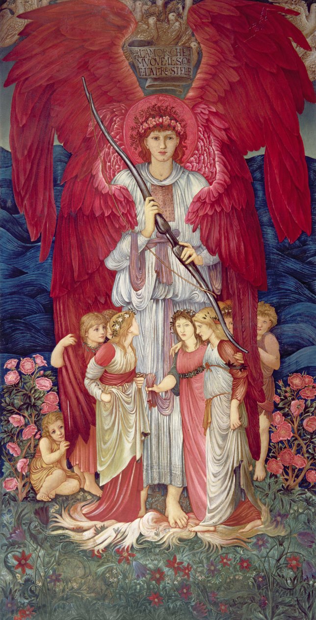 Liebe, die die Sonne bewegt von Edward Burne Jones