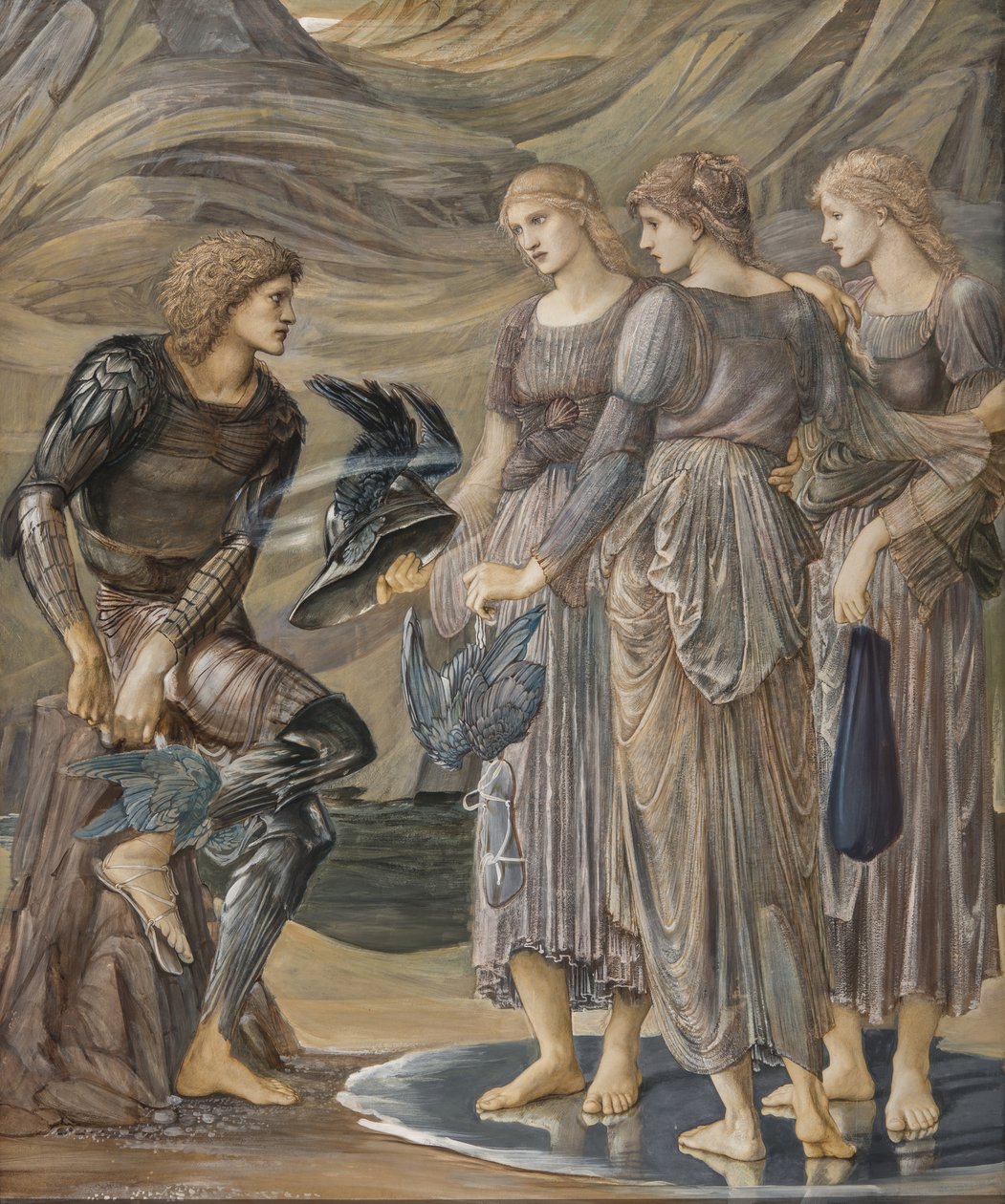 Perseus und die Meeresnymphen, ca. 1876 von Edward Burne Jones