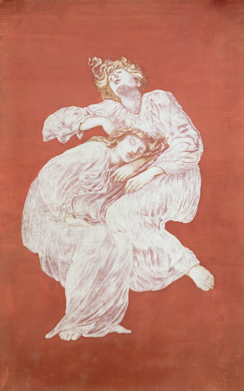 Schlafende Jungfrauen von Edward Burne Jones
