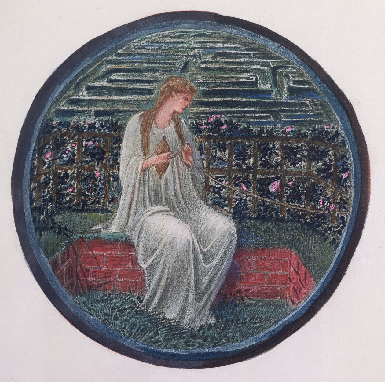 Das Blumenbuch: XIV. Liebe im Wirrwarr, 1905 von Edward Burne Jones