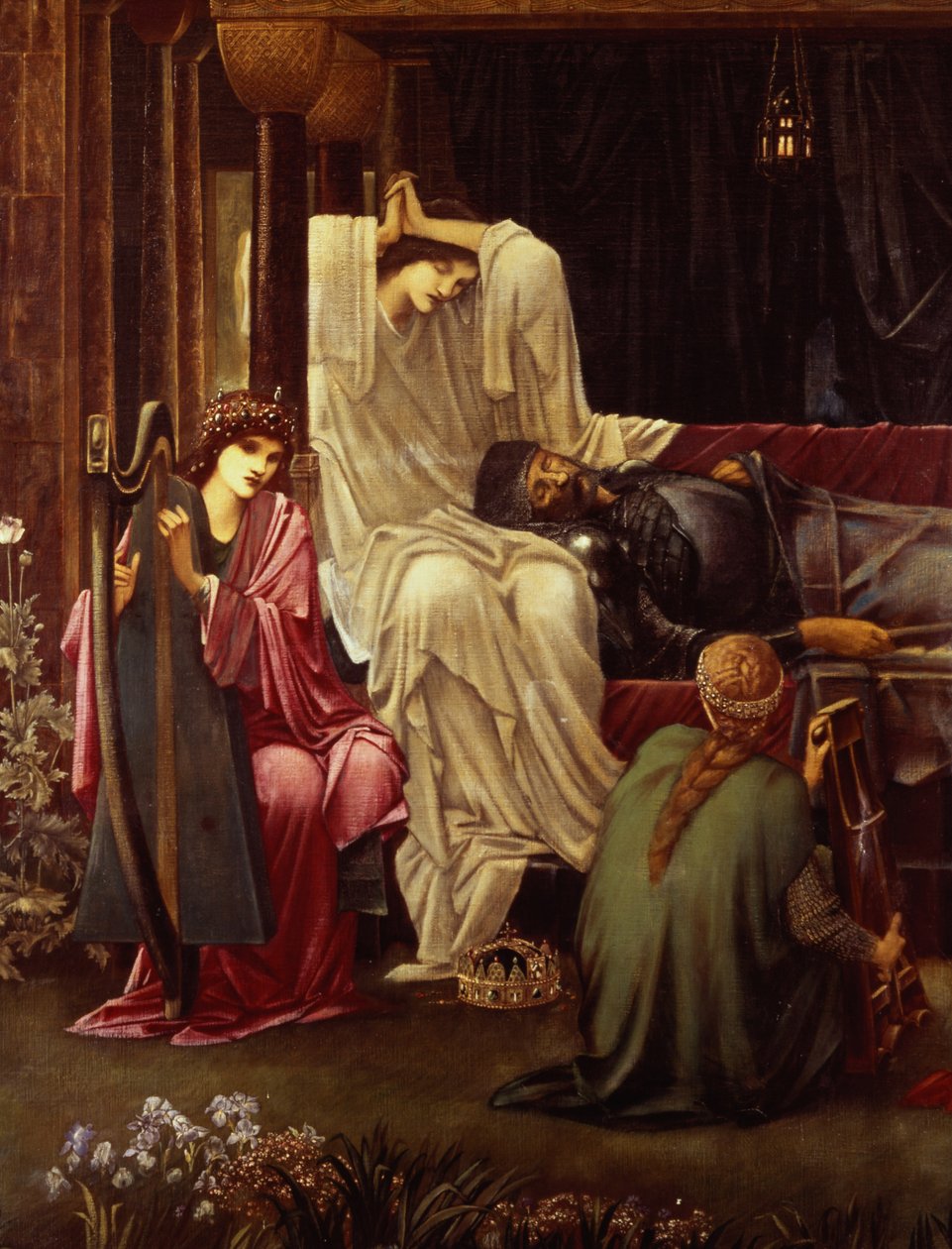 Der letzte Schlaf von Arthur in Avalon (Detail), 1881-98 von Edward Burne Jones