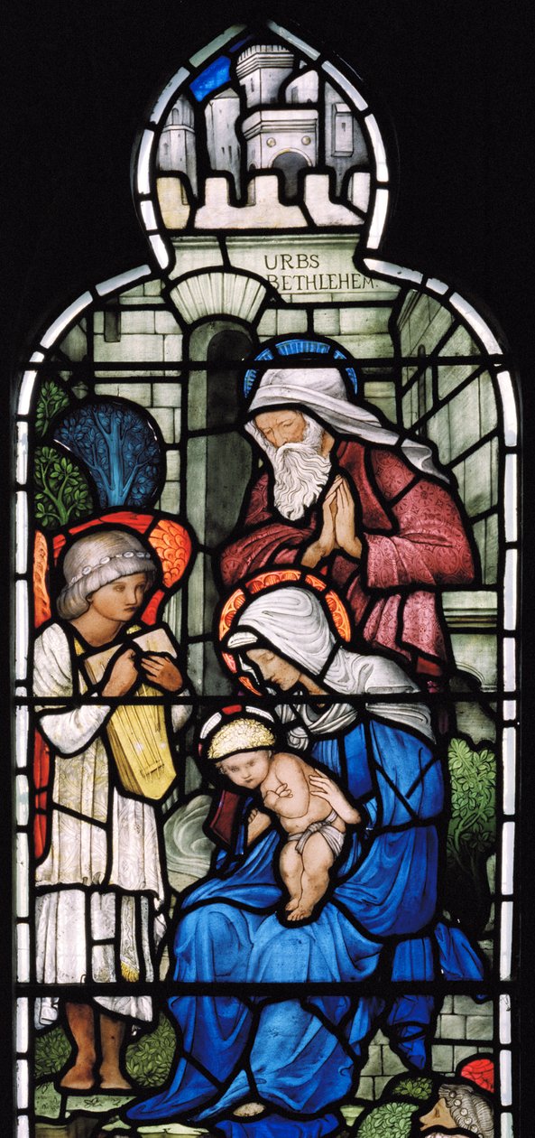 Musikalischer Engel, Geburt Christi von Edward Burne Jones