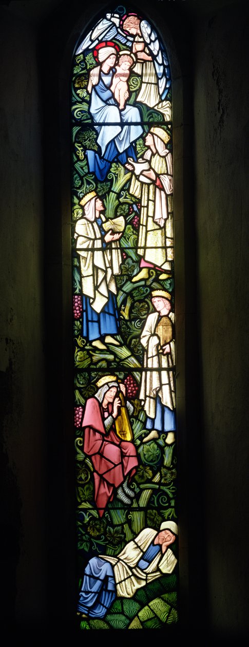 Der Baum Jesse (Buntglas) von Edward Burne Jones