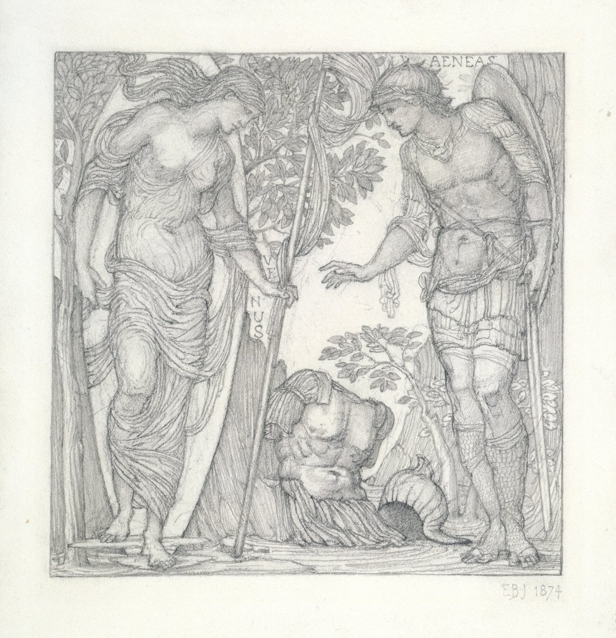 Venus bringt Aeneas Rüstung, 1874 von Edward Burne Jones