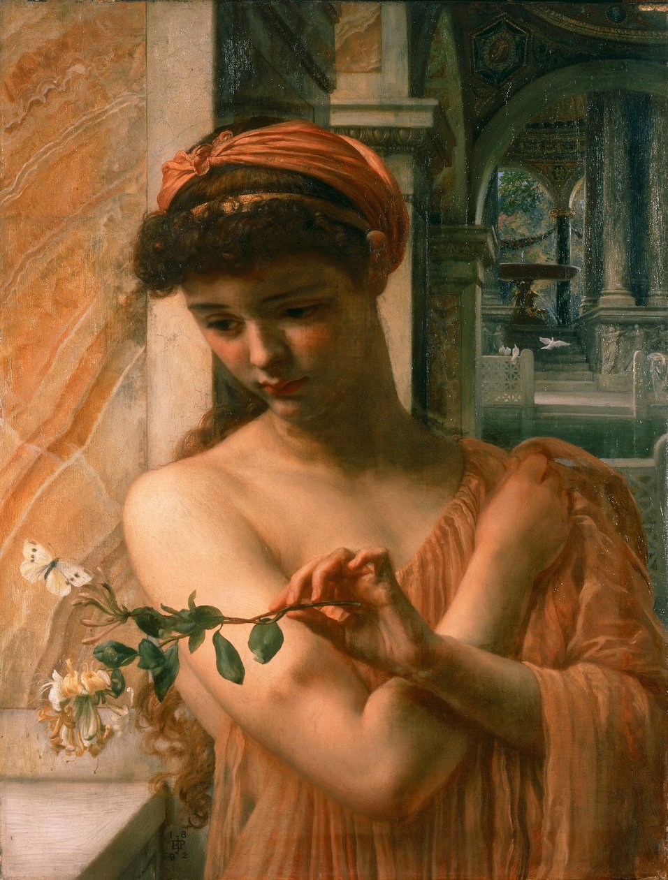 Psyche im Tempel der Liebe von Edward John Poynter