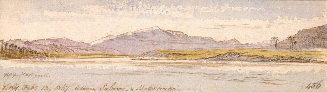 Zwischen Sabooa und Maharraka von Edward Lear