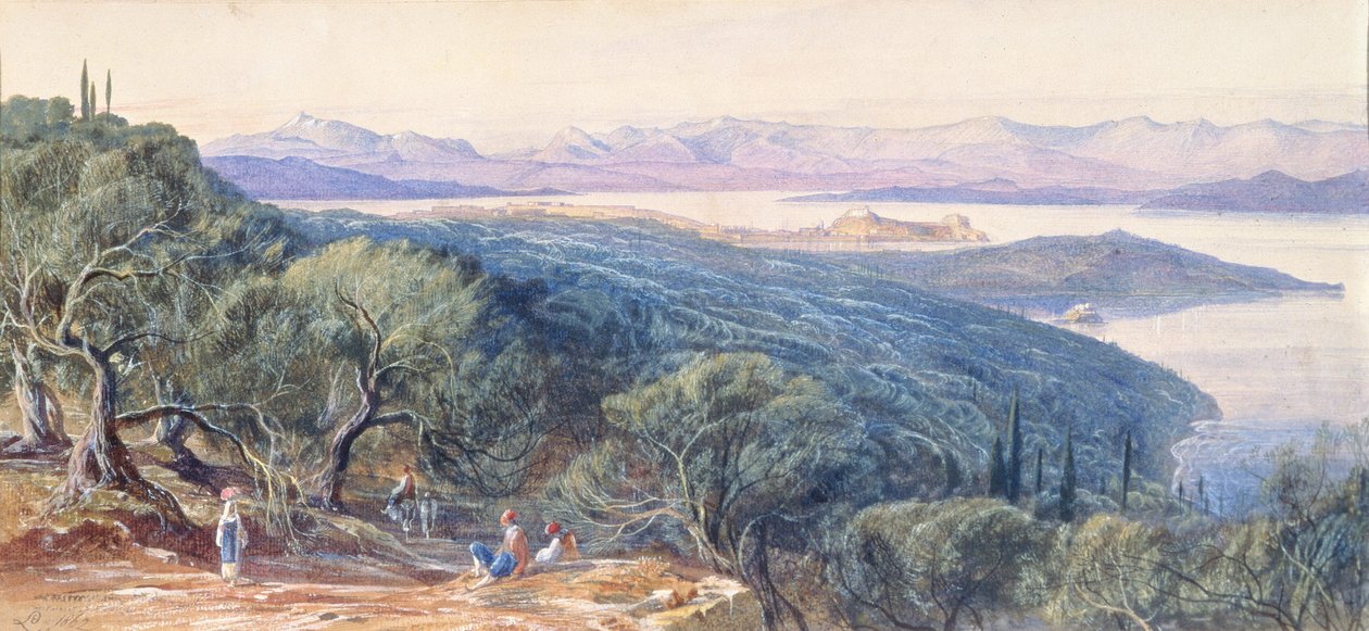 Korfu, 19. Jahrhundert von Edward Lear