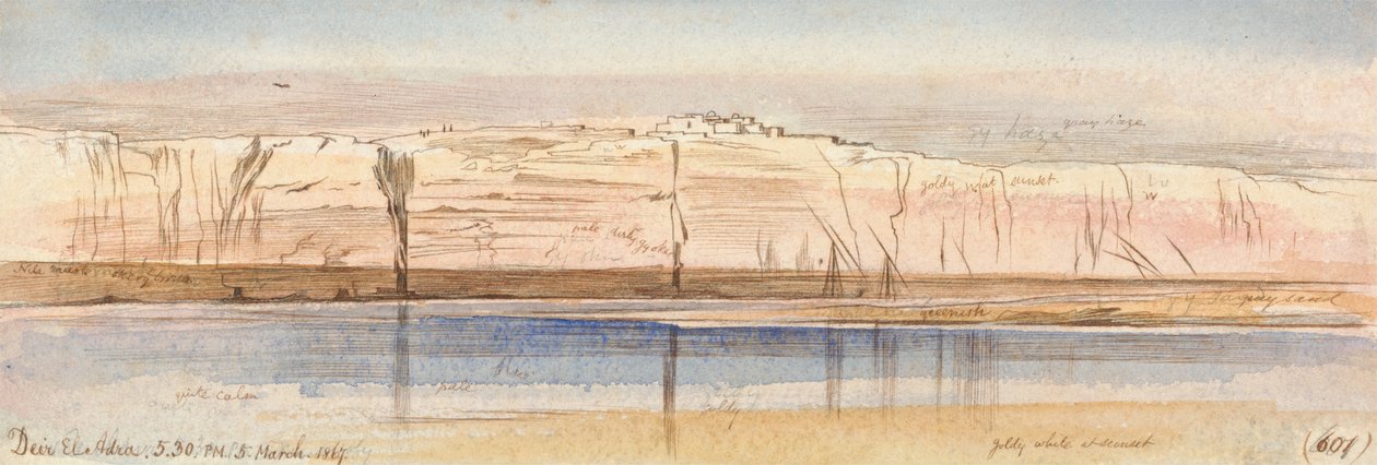 Deir El Adra von Edward Lear
