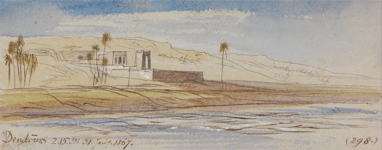 Dendour, 14:15 Uhr, 31. Januar 1867 von Edward Lear