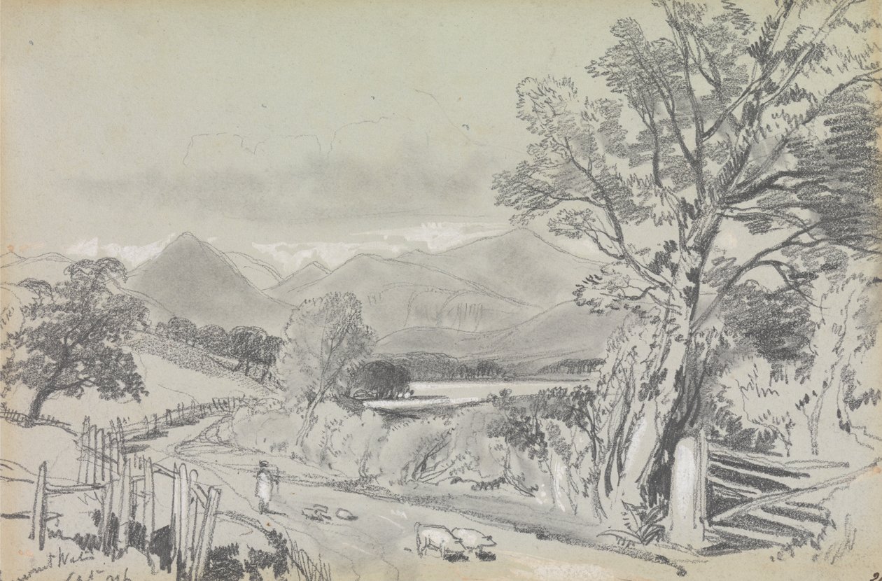 Derwentwater, September 1836 von Edward Lear