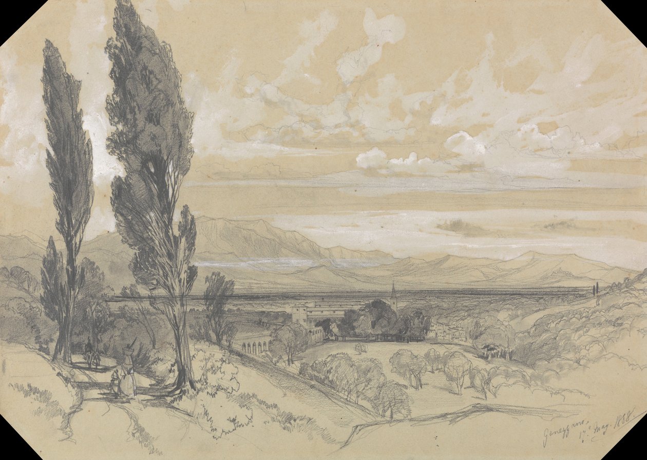 Genezzano, 17. Mai 1838 von Edward Lear