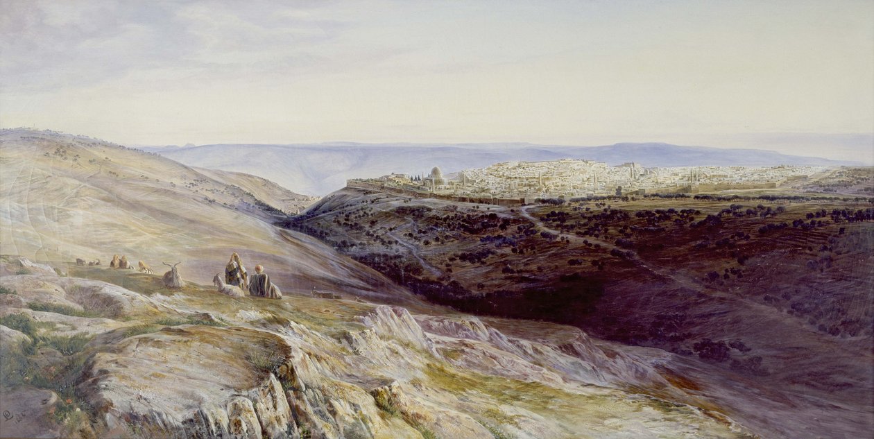 Jerusalem, 1865 von Edward Lear