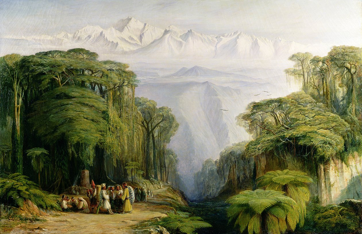 Kinchinjunga von Darjeeling, 1879 von Edward Lear