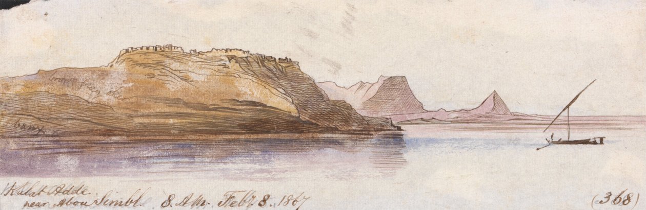 Kulat Adde, in der Nähe von Abu Simbel von Edward Lear