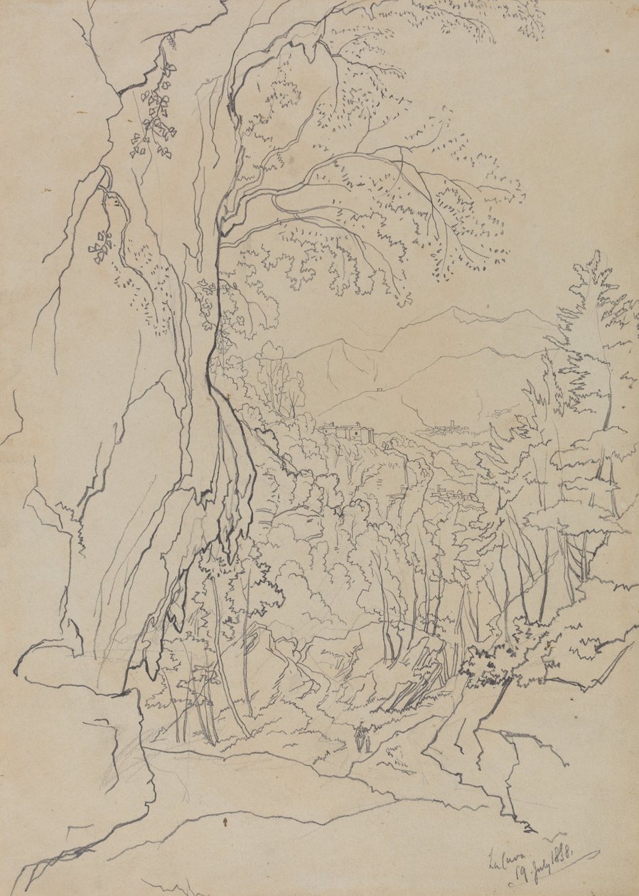 La Cava, 19. Juli 1838 von Edward Lear
