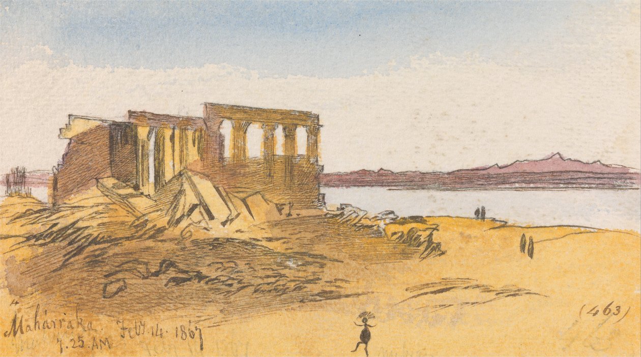 Maharraka, 7:25 Uhr, 14. Februar 1867 von Edward Lear