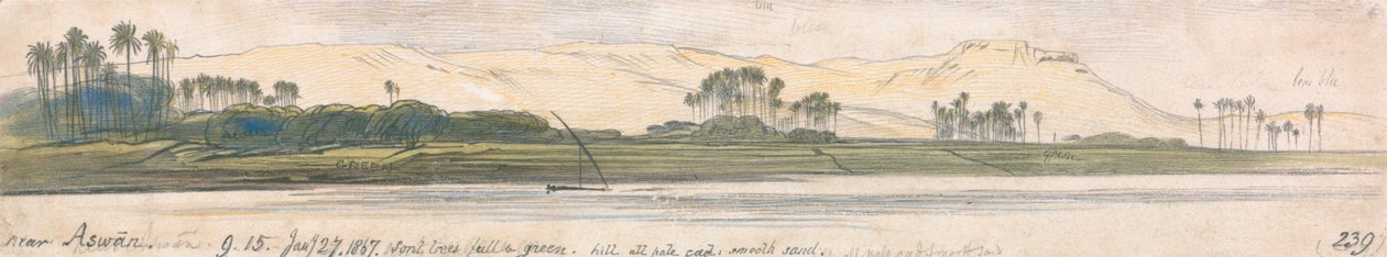 In der Nähe von Assuan von Edward Lear