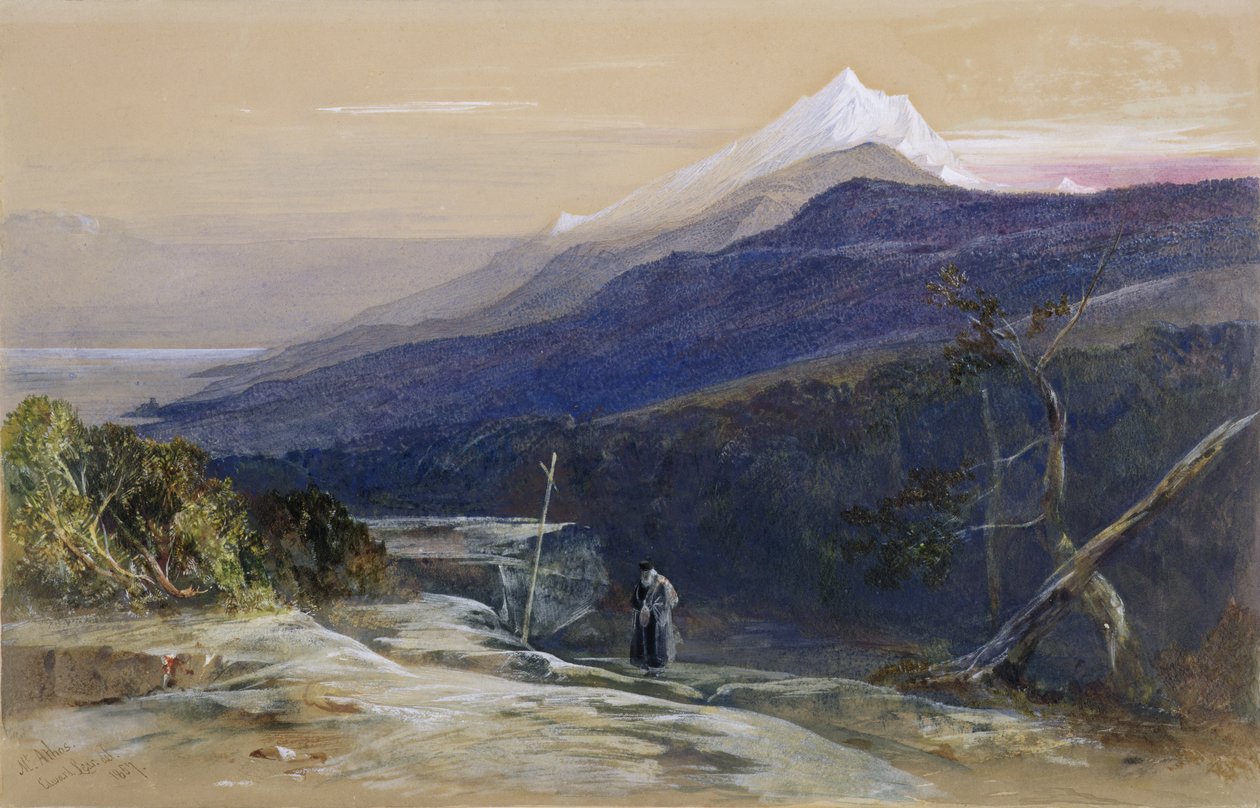 Nr. 0950 Berg Athos, 1857 von Edward Lear