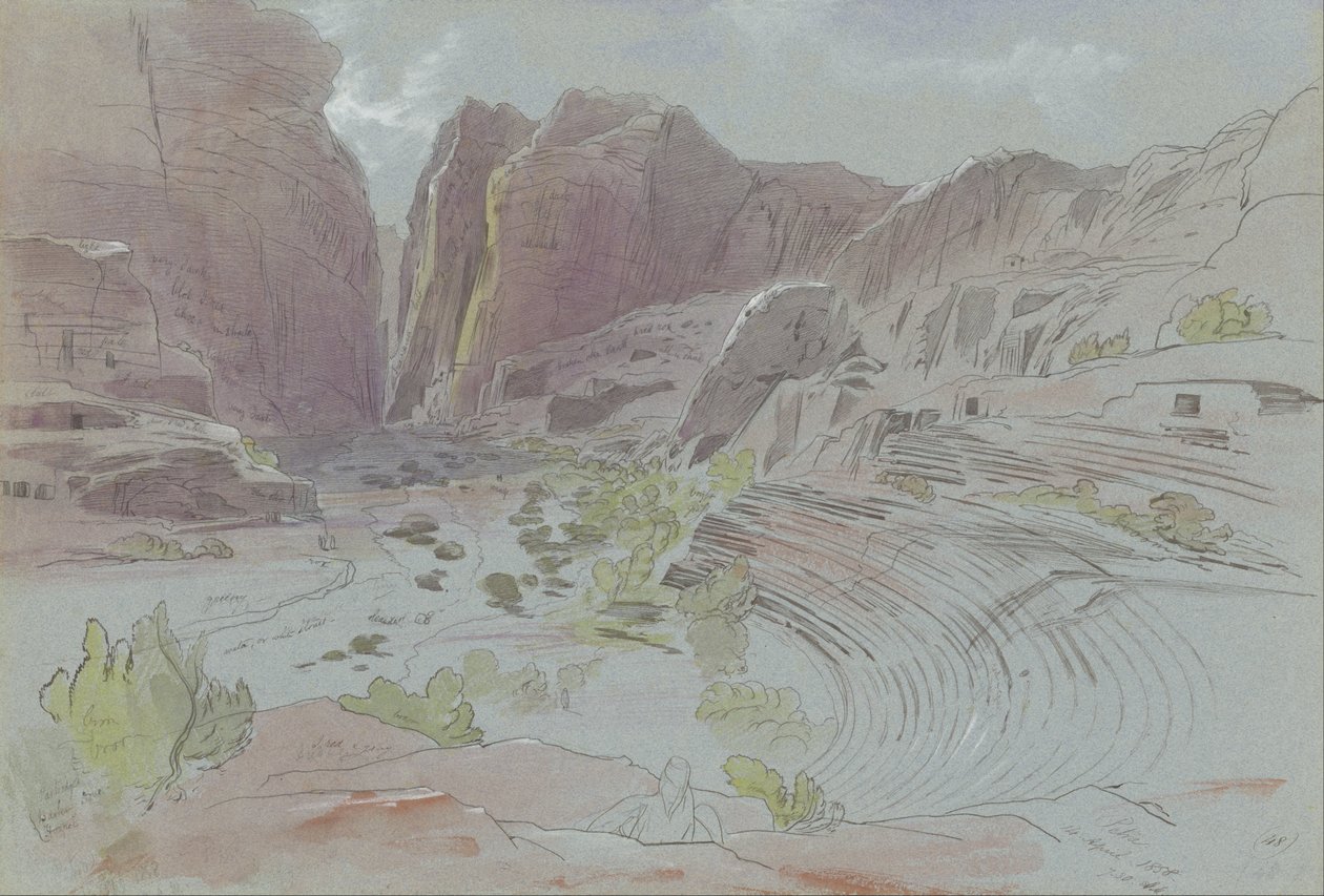 Petra, 14. April 1858 von Edward Lear