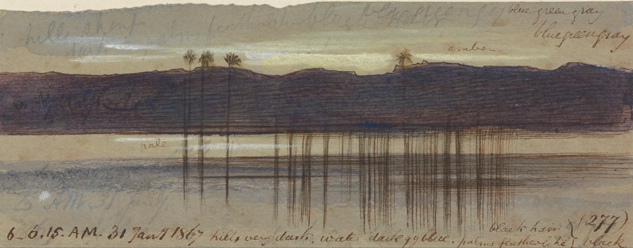 Philae, 6:00-6:15 Uhr, 31. Januar 1867 von Edward Lear