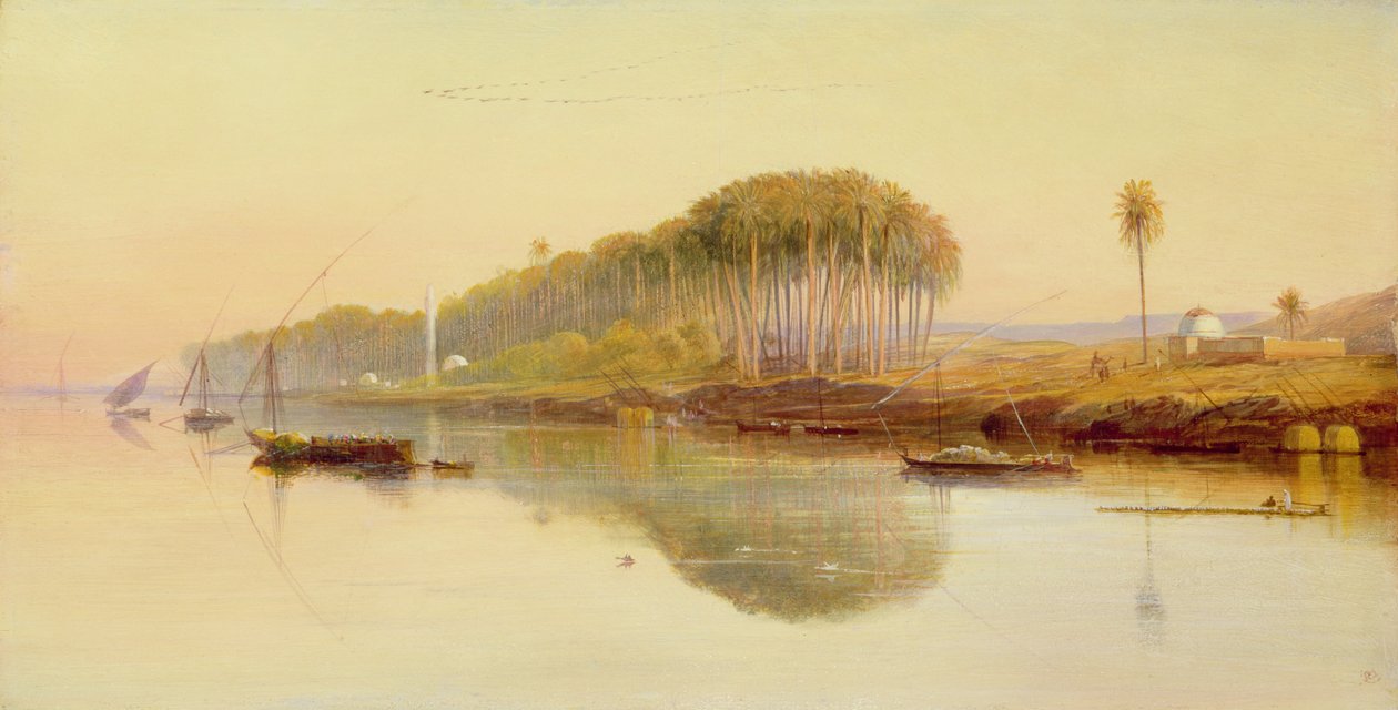 Scheich Abedah am Nil, 1869 von Edward Lear